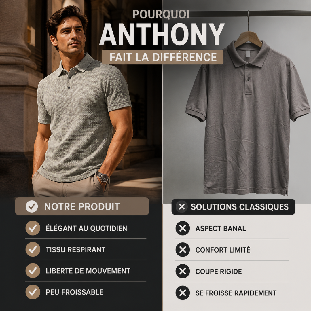 Anthony — Polo ultra-confortable pour hommes